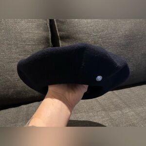 Laulhère Authentique Héritage Merino Beret Navy France